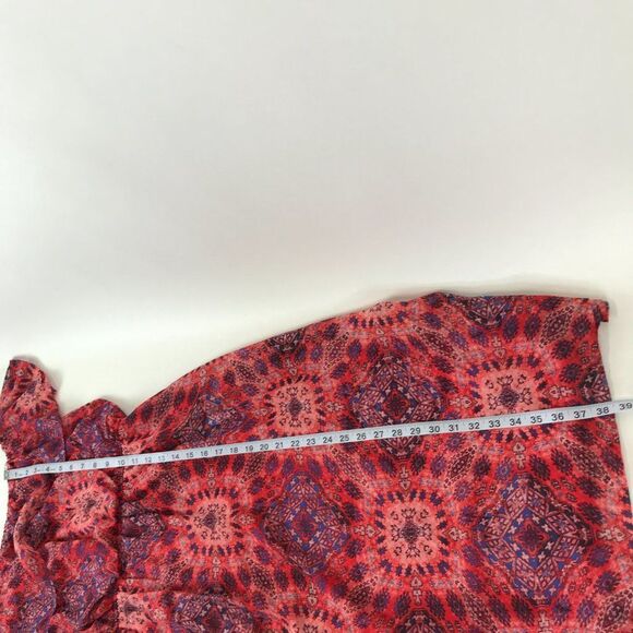 Emma & Michele Off-The-Shoulder Chiffon Dress Women's Size Medium Lined Sheer - Picture 8 of 11